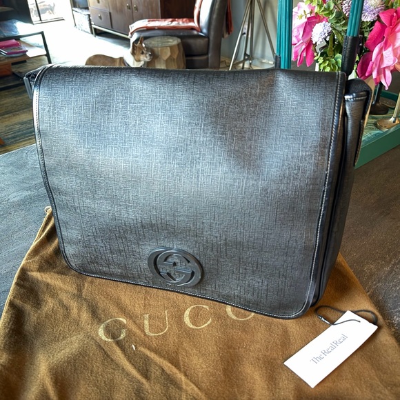 Gucci Other - Gucci Black Messenger Bag